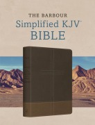 Cover-Bild zum Titel 'The Barbour Simplified KJV Bible--Deluxe Edition [Two-Tone Brown Stitched Cross]' von 'Barbour Bibles'