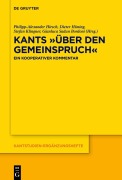 Cover-Bild zum Titel 'Kants 'Über den Gemeinspruch'' von ''