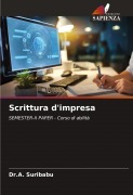 Cover-Bild zum Titel 'Scrittura d'impresa' von 'A. Suribabu'