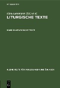 Liturgische Texte - Hans Lietzmann