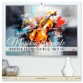 MUSIKINSTRUMENTE Moderne dekorative Inszenierung (hochwertiger Premium Wandkalender 2024 DIN A2 quer), Kunstdruck in Hochglanz - Melanie Viola