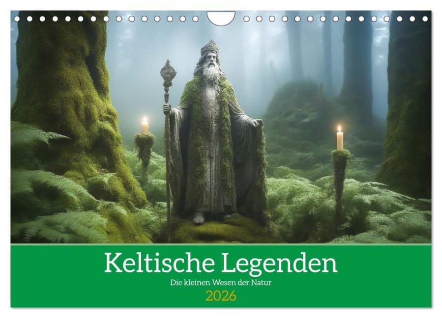 Keltische Legenden - Die kleinen Wesen der Natur (Wandkalender 2026 DIN A4 quer), CALVENDO Monatskalender - Alain Gaymard
