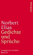 Cover-Bild zum Titel 'Gedichte und Sprüche' von 'Norbert Elias'