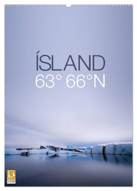 ÍSLAND 63° 66° N (Wandkalender 2024 DIN A2 hoch), CALVENDO Monatskalender - Frank Paul Kaiser