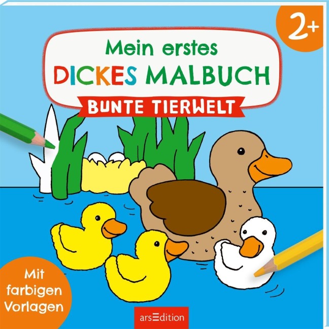 Mein erstes dickes Malbuch ab 2 - Bunte Tierwelt - 