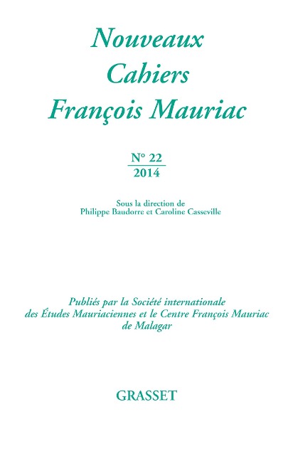 Nouveaux cahiers François Mauriac n°22 - François Mauriac