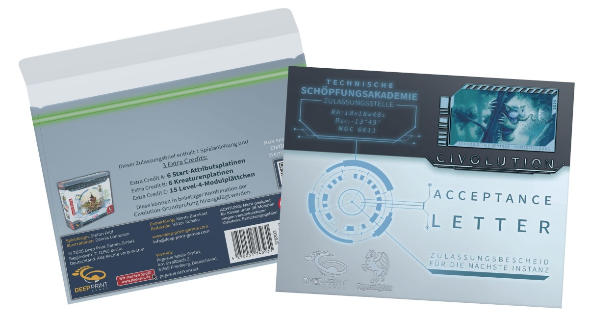 Civolution: Acceptance Letter [Erweiterung] (Deep Print Games) - 
