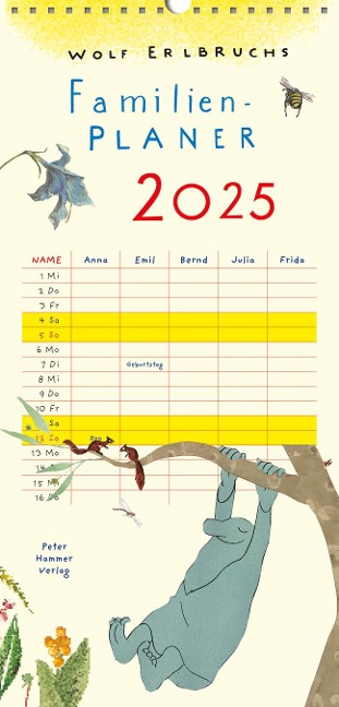 Wolf Erlbruchs Familienplaner 2025 - Wolf Erlbruch