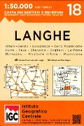 Wanderkarte 18 Langhe 1:50000 - 