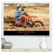 Cover-Bild zum Titel 'Motocross Racing 2026 (hochwertiger Premium Wandkalender 2026 DIN A2 quer), Kunstdruck in Hochglanz' von 'Arne Fitkau Fotografie & Design'