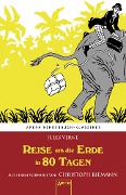 Cover-Bild zum Titel 'Reise um die Erde in 80 Tagen.' von 'Jules Verne'