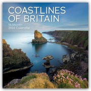Cover-Bild zum Titel 'Coastline of Britain - Die Britische Küste 2026 - 16-Monatskalender' von 'The Gifted'