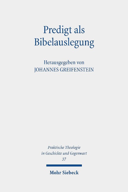 Predigt als Bibelauslegung - 