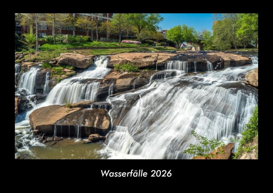 Wasserfälle 2026 Fotokalender DIN A3 - Tobias Becker