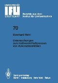 Cover-Bild zum Titel 'Untersuchungen zum Halbwarmfließpressen von Automatenstählen' von 'E. Nehl'