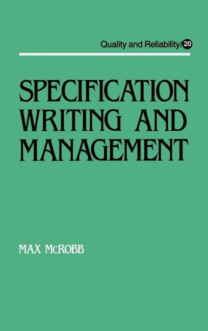 Specification Writing and Management - Max Mcrobb