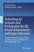 Cover-Bild zum Titel 'Technology for Inclusion and Participation for All: Recent Achievements and Future Directions' von ''