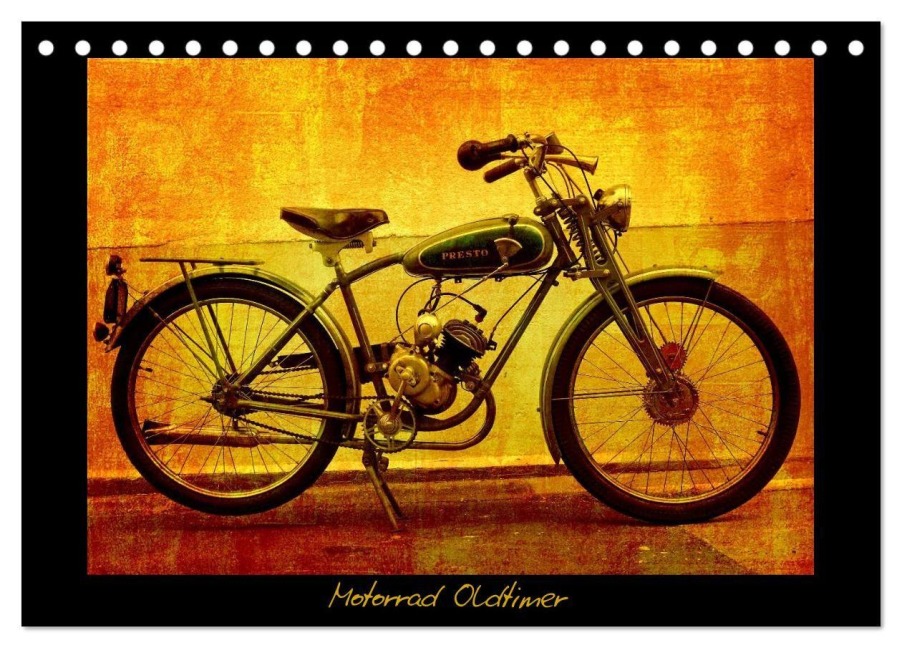 Motorrad Oldtimer (Tischkalender 2026 DIN A5 quer), CALVENDO Monatskalender - Gabi Siebenhühner