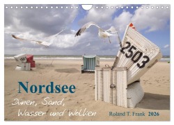 Cover-Bild zum Titel 'Nordsee - Dünen, Sand, Wasser und Wolken (Wandkalender 2026 DIN A4 quer), CALVENDO Monatskalender' von 'Roland T. Frank'