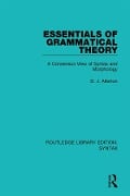 Essentials of Grammatical Theory - D. J. Allerton