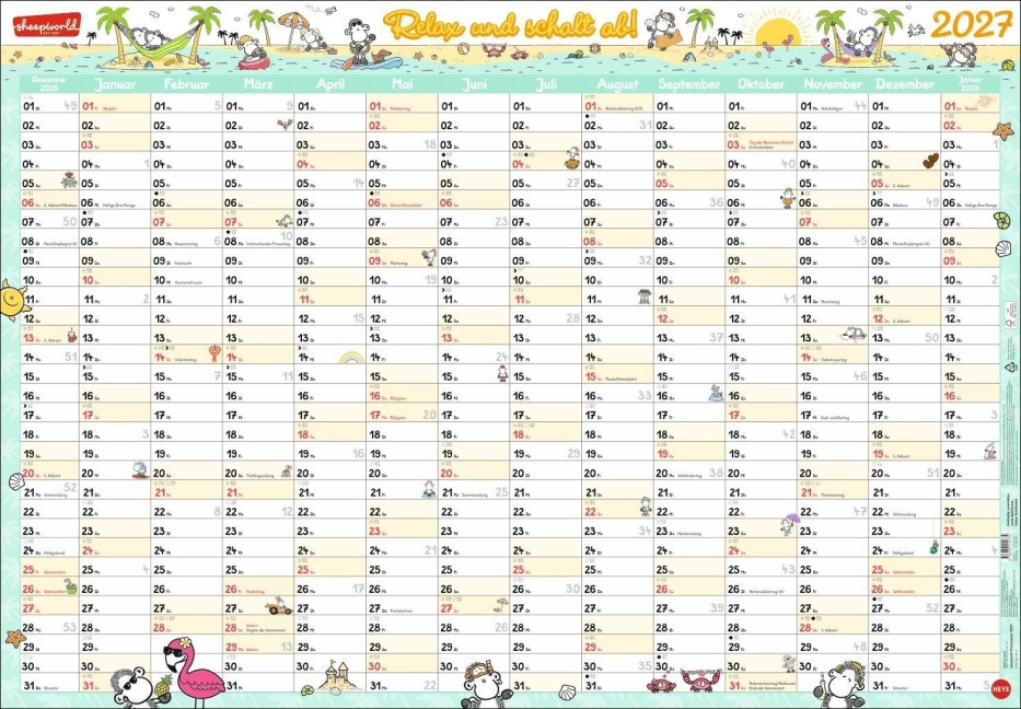 sheepworld Posterplaner 2027 - 