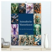 Animalische Mamorkunst (hochwertiger Premium Wandkalender 2026 DIN A2 hoch), Kunstdruck in Hochglanz - Steffen Gierok-Latniak