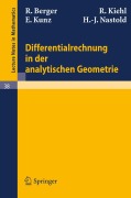 Cover-Bild zum Titel 'Differentialrechnung in der analytischen Geometrie' von 'R. Berger, H. J. Nastold, E. Kunz, R. Kiehl'
