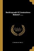 Cover-Bild zum Titel 'Rechtspraak Of Contentieus Beheer? ......' von 'Gerhard Jan Fabius'