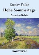 Cover-Bild zum Titel 'Hohe Sommertage' von 'Gustav Falke'