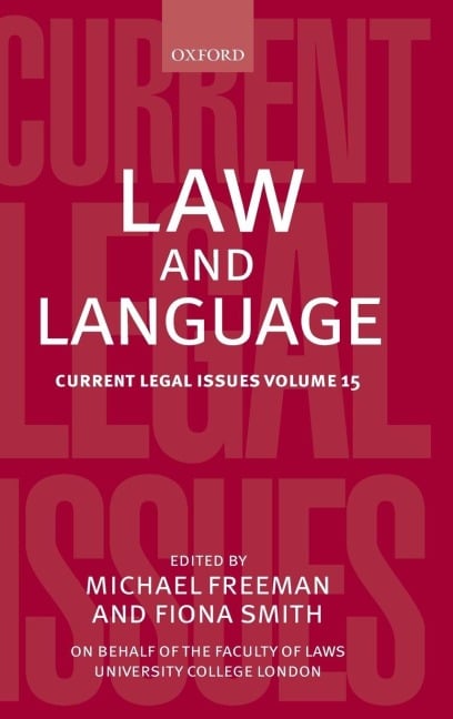 Law and Language - Michael Freeman, Fiona Smith