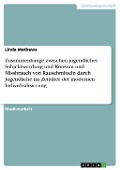Cover-Bild zum Titel 'Zusammenhänge zwischen jugendlicher Subjektwerdung und Konsum und Missbrauch von Rauschmitteln durch Jugendliche im Zeitalter der modernen Individualisierung' von 'Linda Mathews'