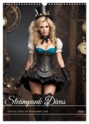 Cover-Bild zum Titel 'Steampunk Divas (Wandkalender 2026 DIN A3 hoch), CALVENDO Monatskalender' von 'Heidi Spiegler'