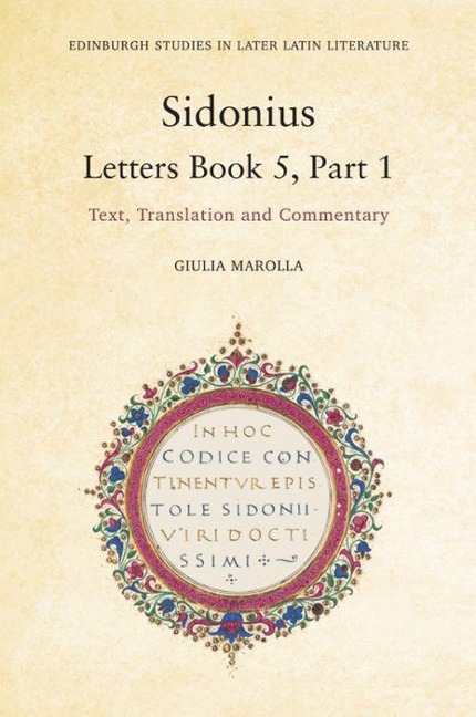 Sidonius: Letters Book 5, Part 1 - Giulia Marolla