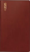 rido/idé 7040302296 | Taschenkalender Mod. TM 12 2026 | A6, Kunststoff, bordeaux - 