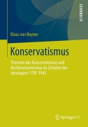 Cover-Bild zum Titel 'Konservatismus' von 'Klaus Von Beyme'