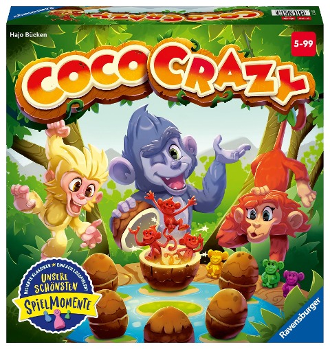 Ravensburger® 20897 Coco Crazy - Merkspiel für 2 - 8 Spieler von 5 - 99 Jahren - Hajo Bücken