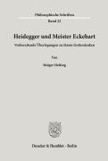Cover-Bild zum Titel 'Heidegger und Meister Eckehart.' von 'Holger Helting'