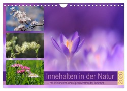 Cover-Bild zum Titel 'Innehalten in der Natur ... mit Weisheiten und Sprichworten der Indianer (Wandkalender 2026 DIN A4 quer), CALVENDO Monatskalender' von 'Susan Michel'
