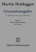 Cover-Bild zum Titel 'Hegels Phänomenologie des Geistes' von 'Martin Heidegger'