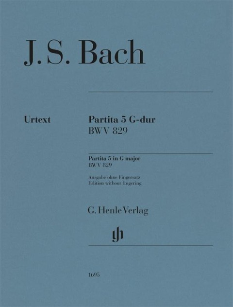 Johann Sebastian Bach - Partita Nr. 5 G-dur BWV 829 - Johann Sebastian Bach