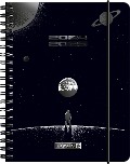 Schülerkalender 2024/2025 "Outer Space", 2 Seiten = 1 Woche, A6, 208 Seiten, schwarz - 
