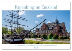 Cover-Bild zum Titel 'Papenburg im Emsland (Tischkalender 2026 DIN A5 quer), CALVENDO Monatskalender' von 'Norbert Stojke'