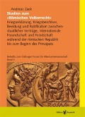 Cover-Bild zum Titel 'Studien zum »Römischen Völkerrecht«' von 'Andreas Zack'