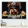 Der humoristische Yorkshire Terrier Kalender (hochwertiger Premium Wandkalender 2025 DIN A2 quer), Kunstdruck in Hochglanz - Peter Rübsamen