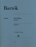 Cover-Bild zum Titel 'For Children, Volume I' von 'Béla Bartók'
