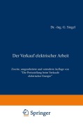 Cover-Bild zum Titel 'Der Verkauf elektrischer Arbeit' von 'Gustav Siegel'