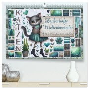 Cover-Bild zum Titel 'Katzen. Zauberhafte Weltenbummler. Mit Herz und Neugier durch das Jahr. (hochwertiger Premium Wandkalender 2026 DIN A2 quer), Kunstdruck in Hochglanz' von 'Irene Saar'