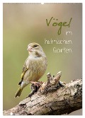 Vögel im heimischen Garten (Wandkalender 2024 DIN A2 hoch), CALVENDO Monatskalender - Heidi Spiegler