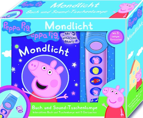 Peppa Pig - Pop-Up-Buch mit Taschenlampe - Bilderbuch mit 5 lustigen Geräuschen - 