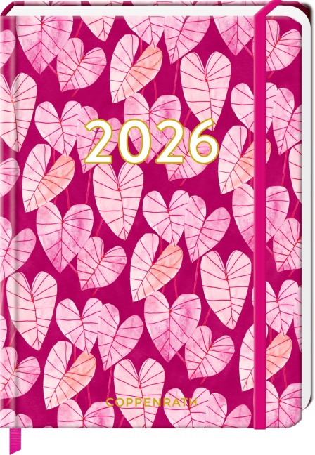 Mein Jahr 2026 - Blätter (All about pink) - 